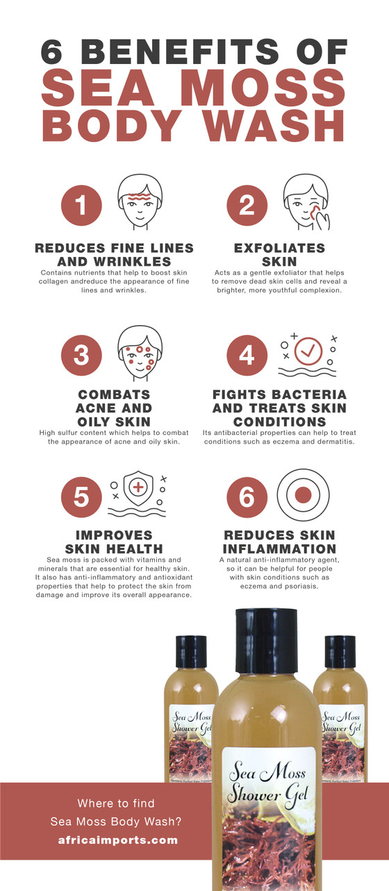 Sea Moss Body Wash – 8 oz | Mineral-Rich Hydrating Cleanser | Coconut & Olive Oil Natural Skin Refresh - Image 4