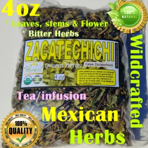 Zacatechichi (Dream Herb) – Calea zacatechichi 4oz | Wildcrafted Lucid Dream Tea | Hierba de los Sueños Infusion